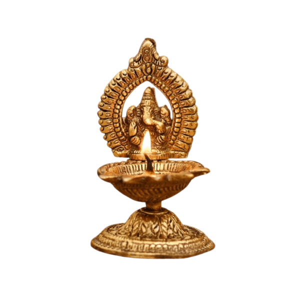 Ganesha Diya Oil Lamp - Diwali Diya - Image 4