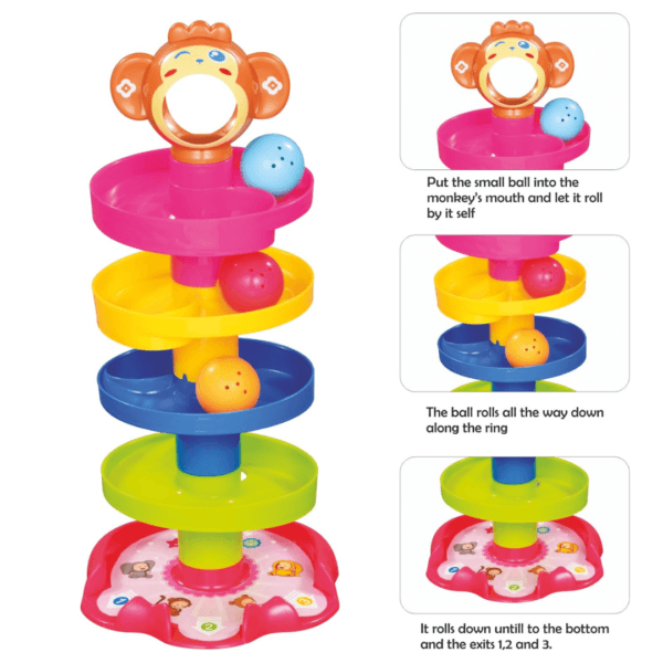 Ball Drop & Roll Swirling Tower - Educational - Image 3