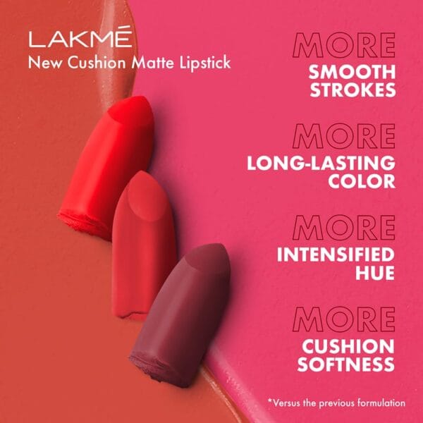 LAKMÉ Cushion Matte Lip Mauvelove - Image 3