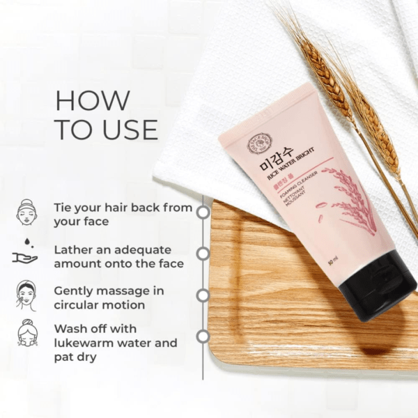 Rice Water Bright Foaming Face Wash - Image 2