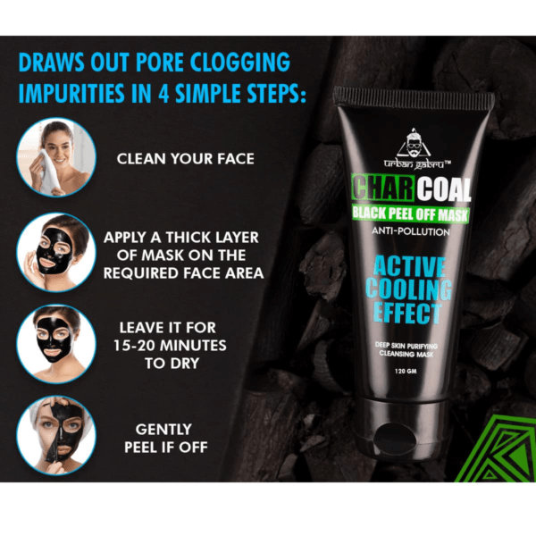 Charcoal Black Peel Off Mask - Image 2