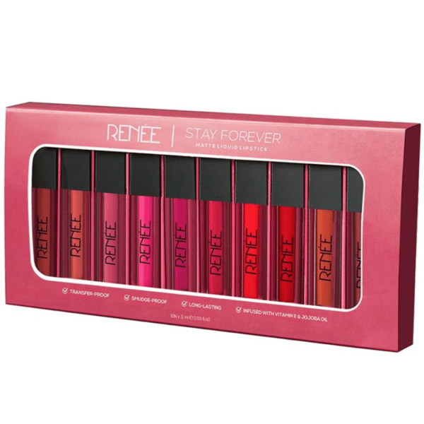 Matte Liquid Lipstick Pack of 10